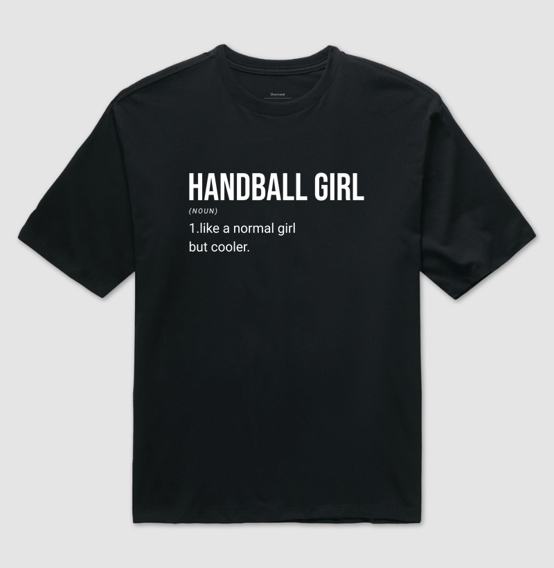 Camiseta Oversized  de Handebol - Handball Girl BC