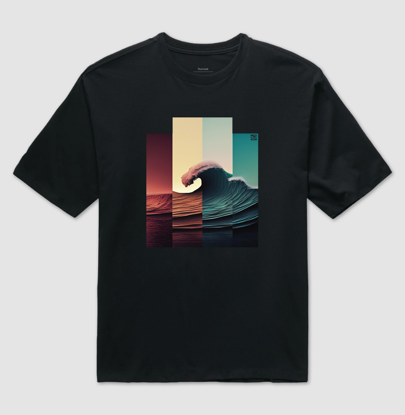 Camiseta a onda