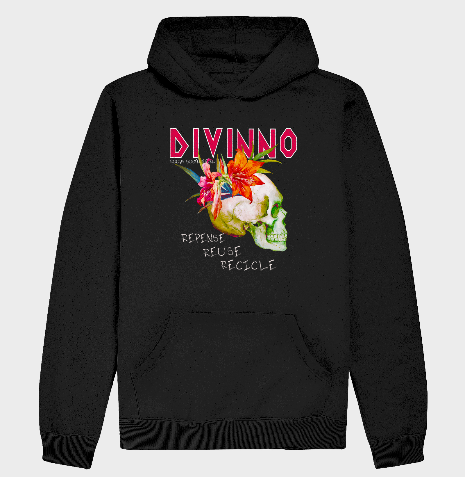 Flores na caveira