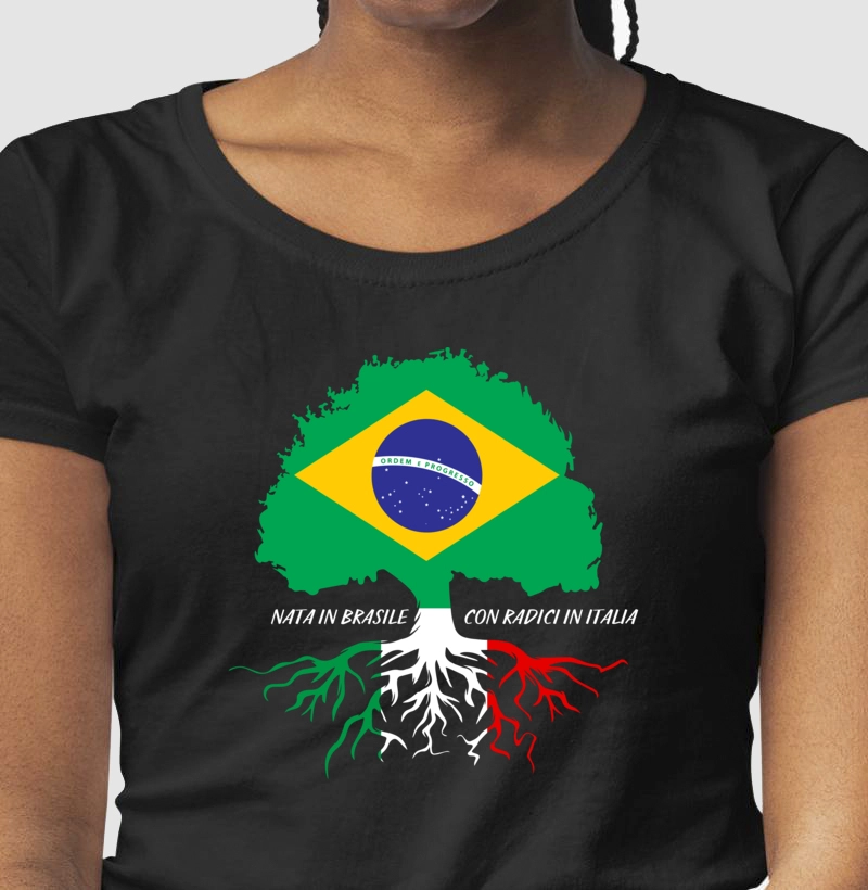 Nascida no Brasil com raízes na Itália