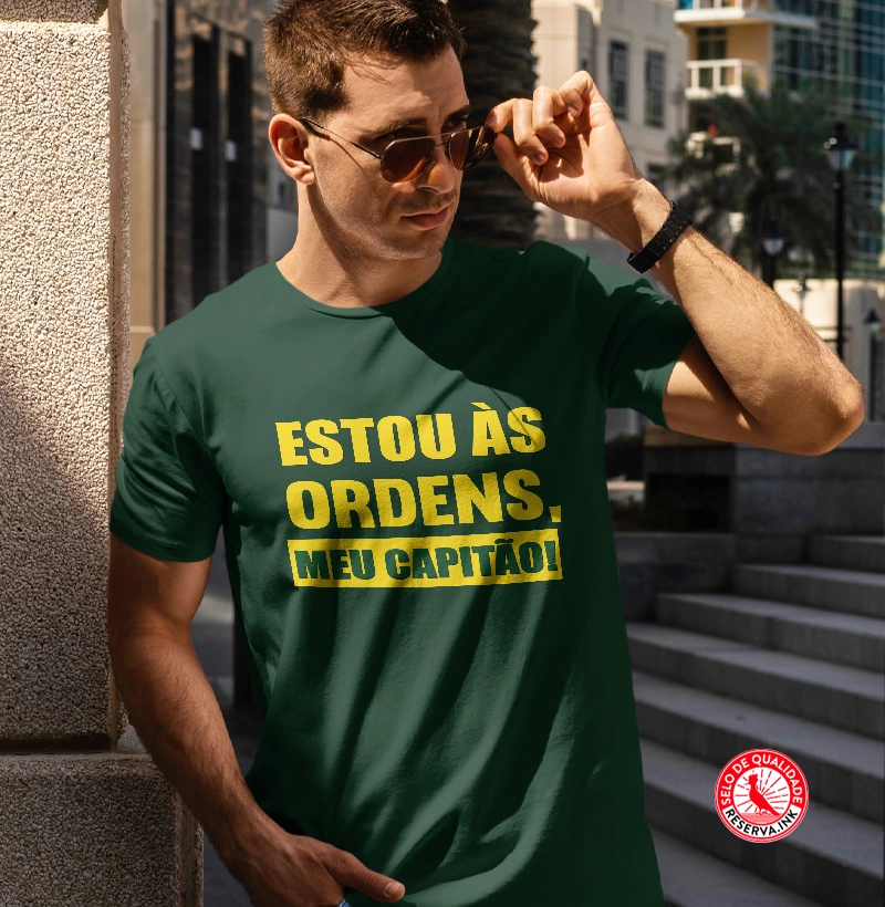 Camiseta Estou às Ordens
