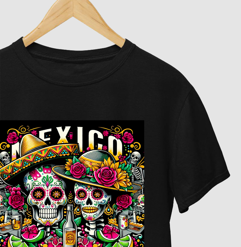 Dia de los Muertos – Pareja (estampa colorida central)