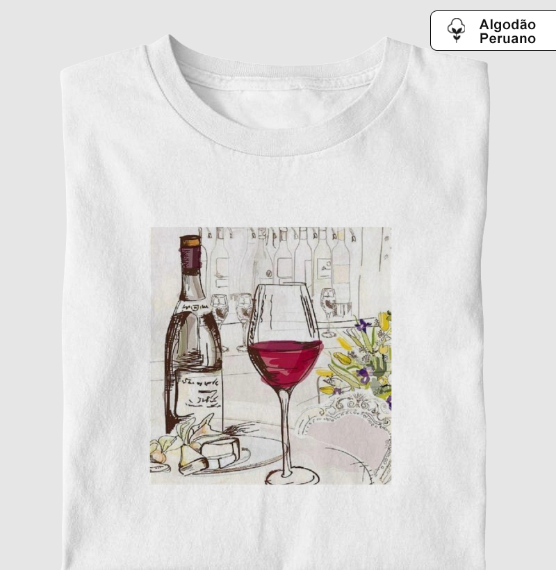 Camiseta Arte e Vinho