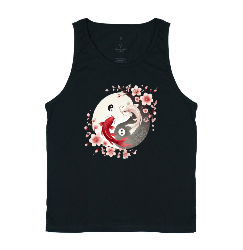 Yin Yang com Peixe Koi