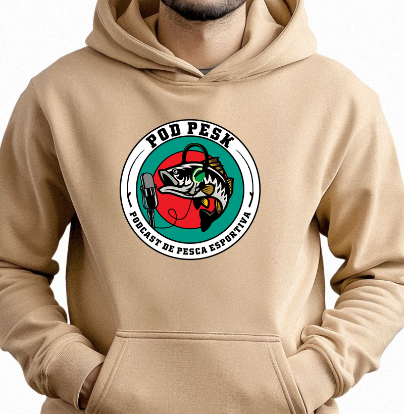 PODPESK LOGO - ATENÇÃO: Moletom corte SLIM, na dúvida opte por um tamanho maior.