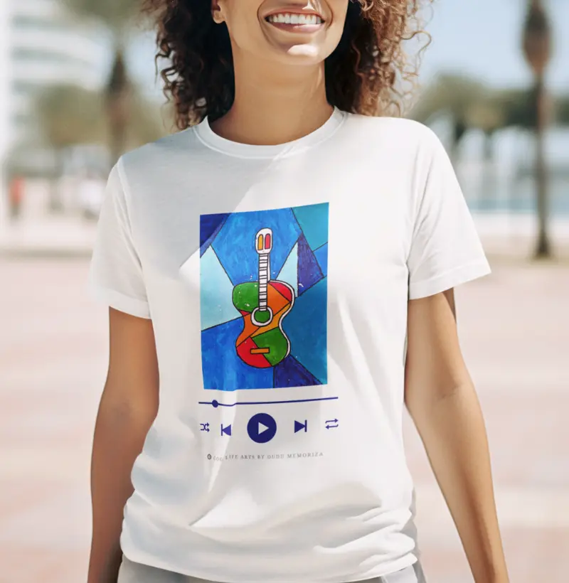 Camiseta Adulto Violão by Dudu Memoriza