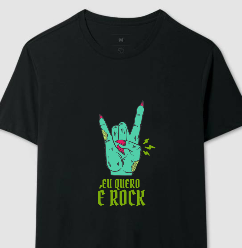 Camiseta Eu quero Rock