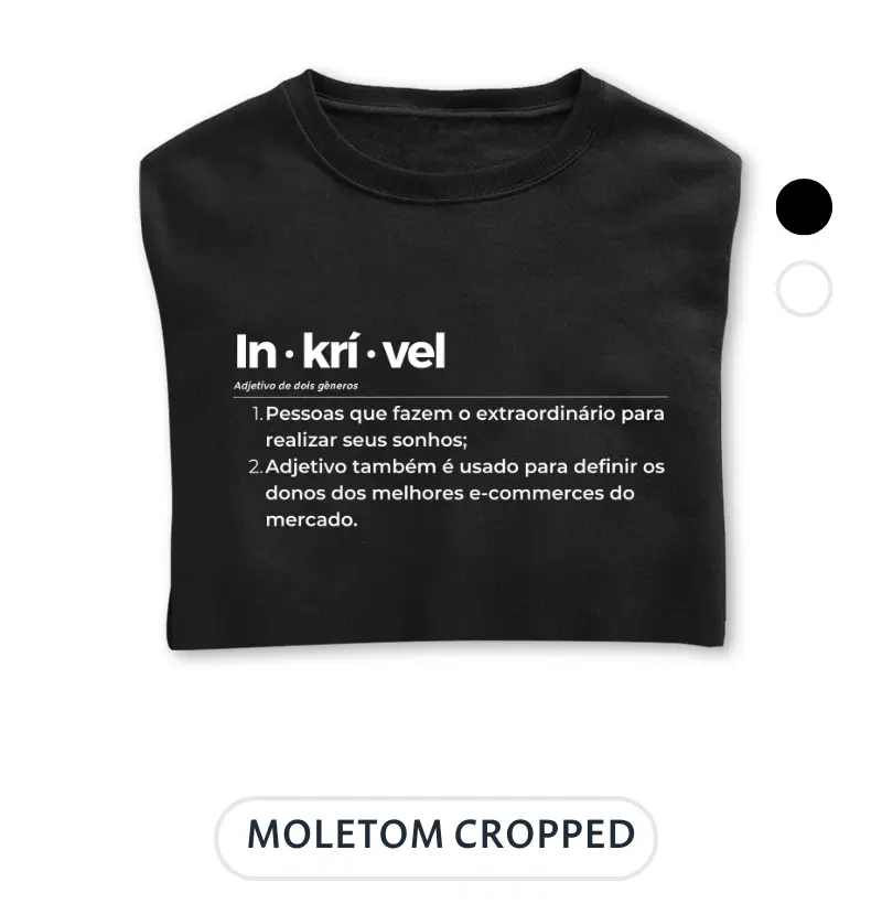 Inkrível (moletom cropped)