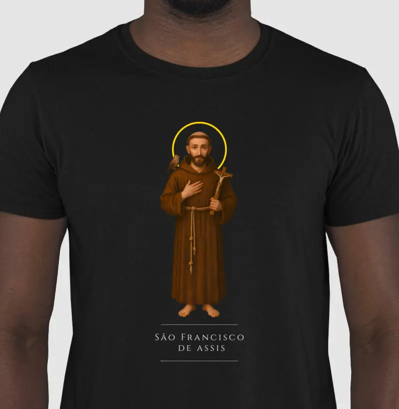 Camiseta Católica — São Francisco de Assis