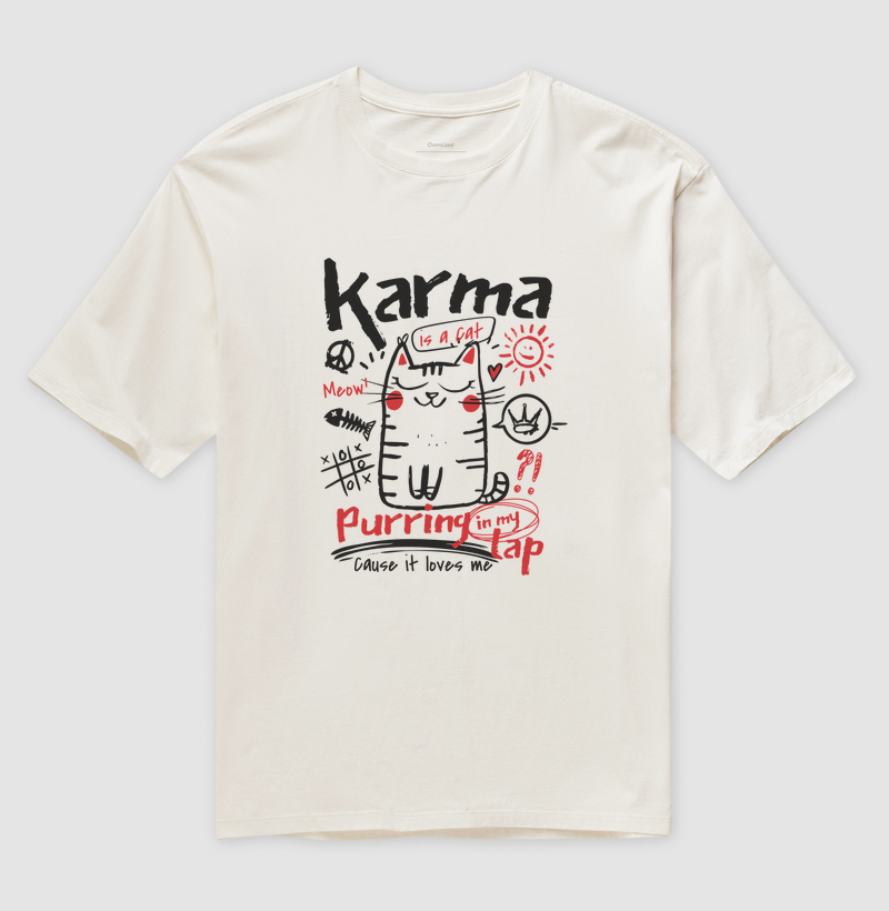 Camiseta Karma Cat