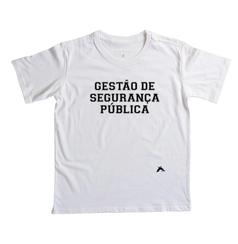 Camiseta Infantil Gestão de Segurança Pública Classic