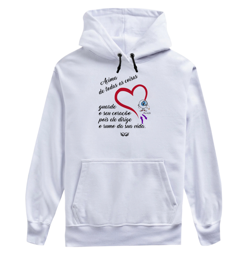 Camiseta Cristã Pv 4 23 Acima de todas as coisas, guarde o seu coração.