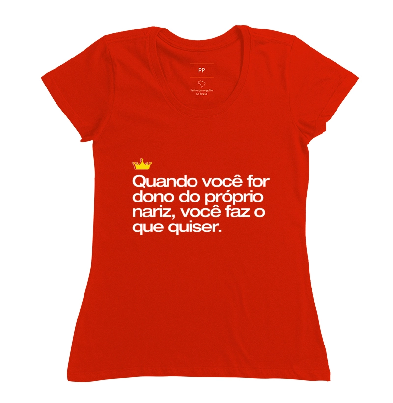 Dono do próprio nariz  