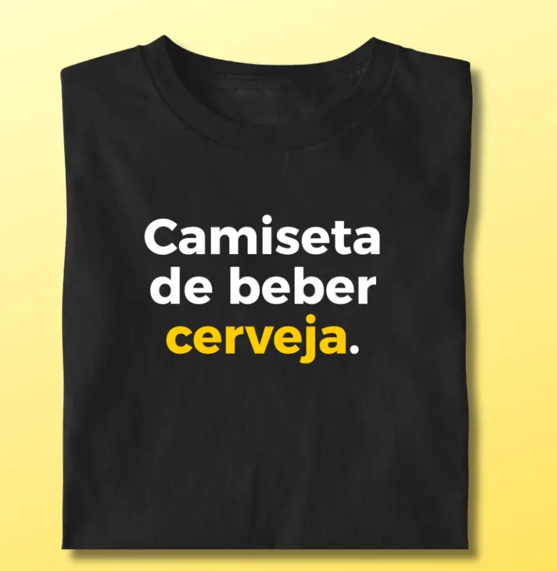 Camiseta de beber cerveja
