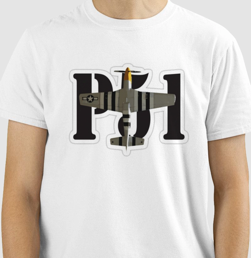 Camiseta P-51 Mustang WW2 Fighter
