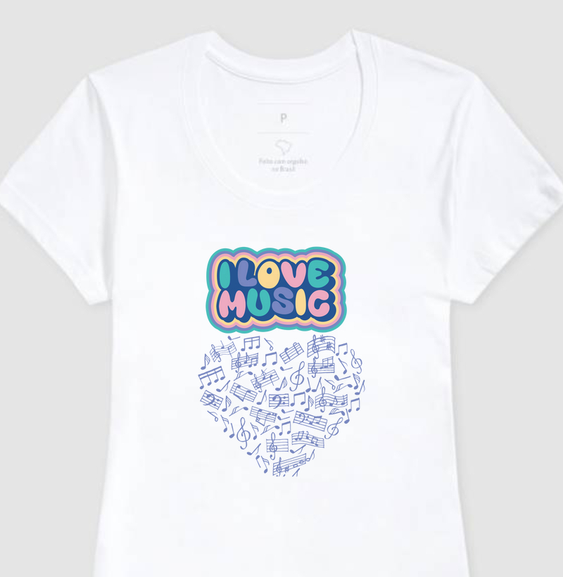 T-shirt Love Music