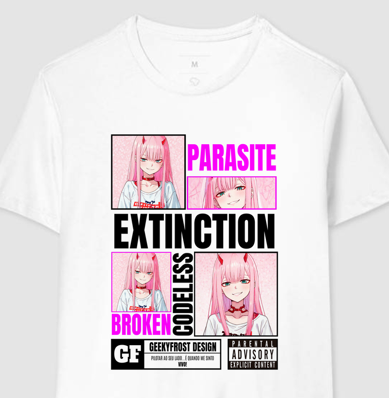 Camiseta Zero Two - DITF (Branca)