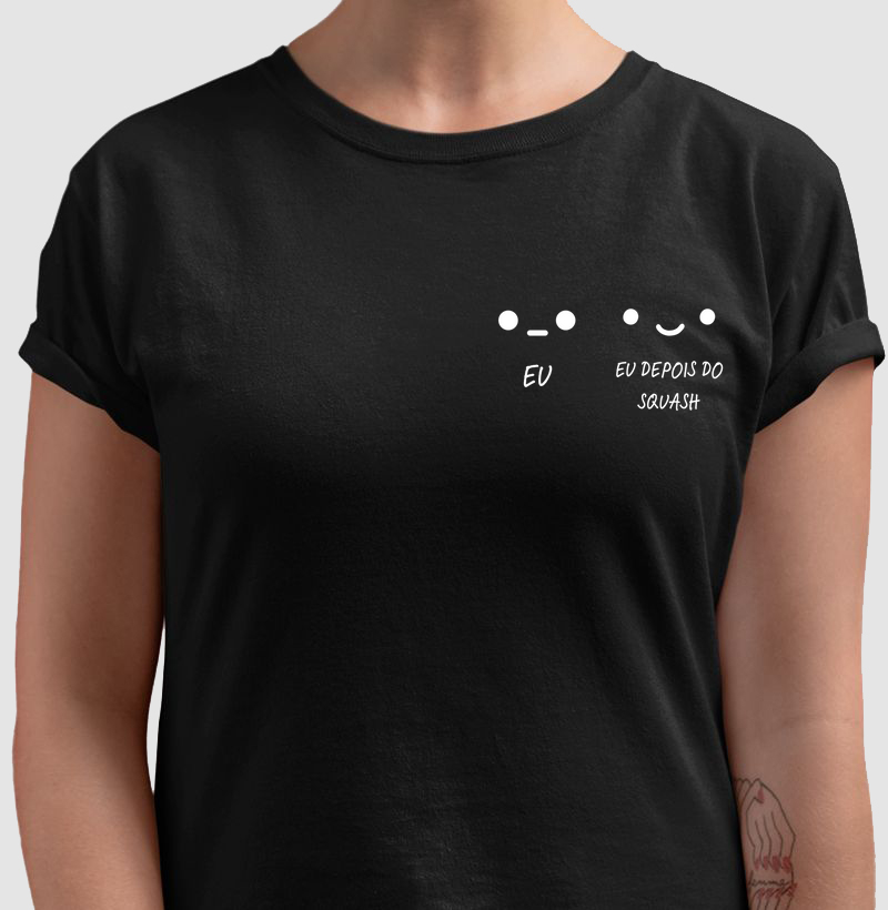 Camiseta antes/depois