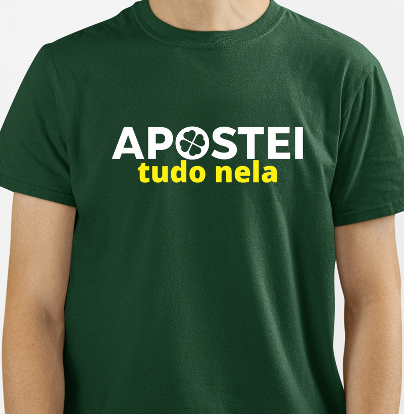 Camiseta Apostei tudo nela - Carnaval 2025