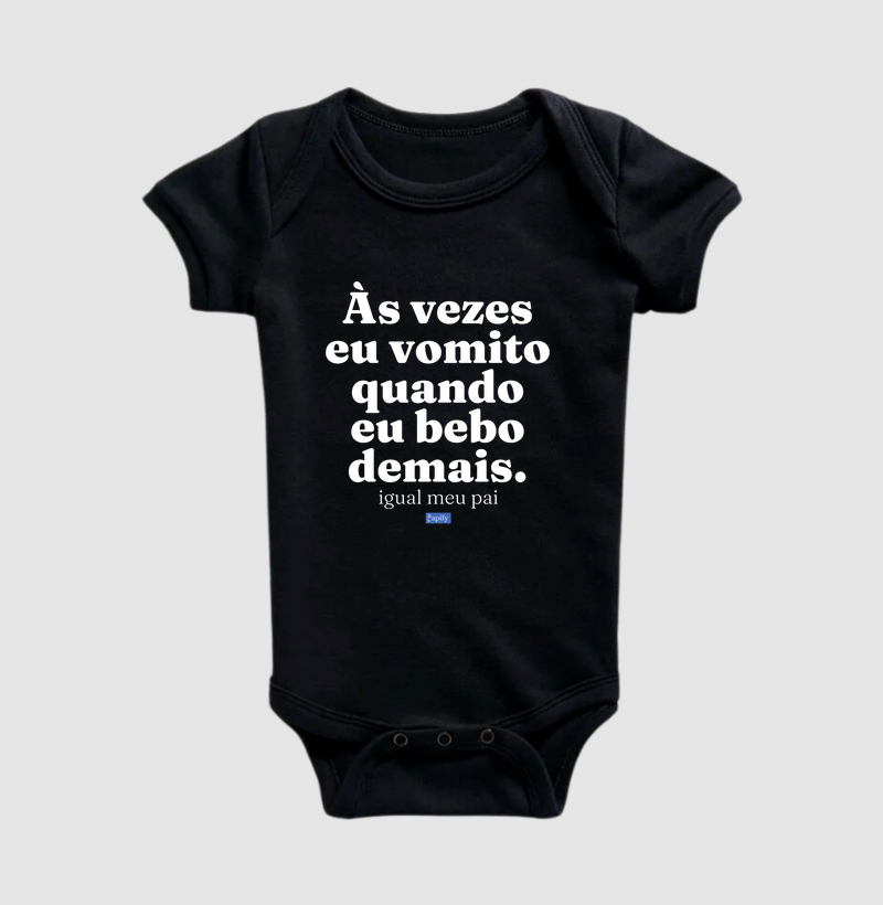 Às vezes eu vomito quando bebo demais