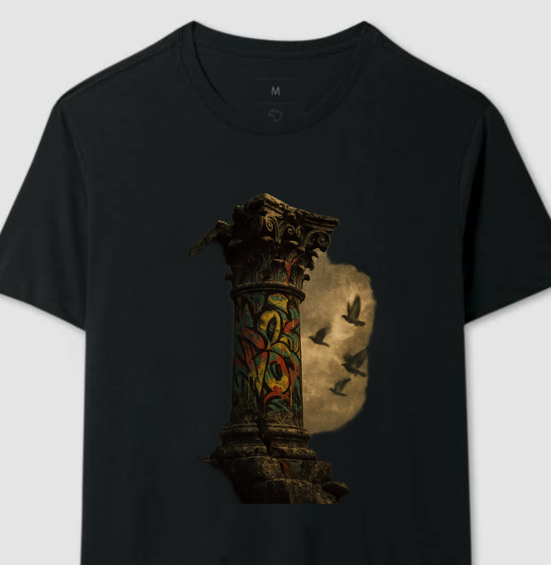 Camiseta "Roma e Concreto" – A Eternidade nas Ruínas