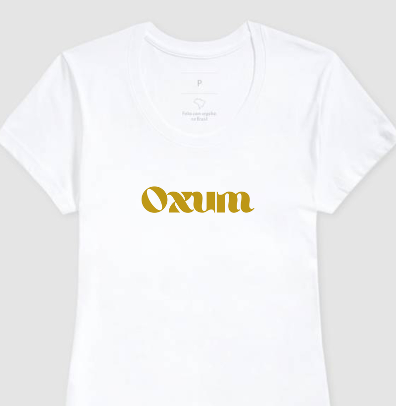Camiseta Feminina de Algodão Oxum - Amor e Beleza