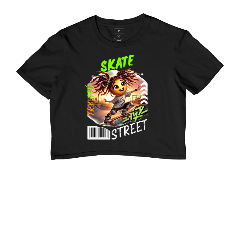 🔥 Cropped Try Afú Skate Street -O Pano Perfeito para Quem Vive o Skate! 🔥