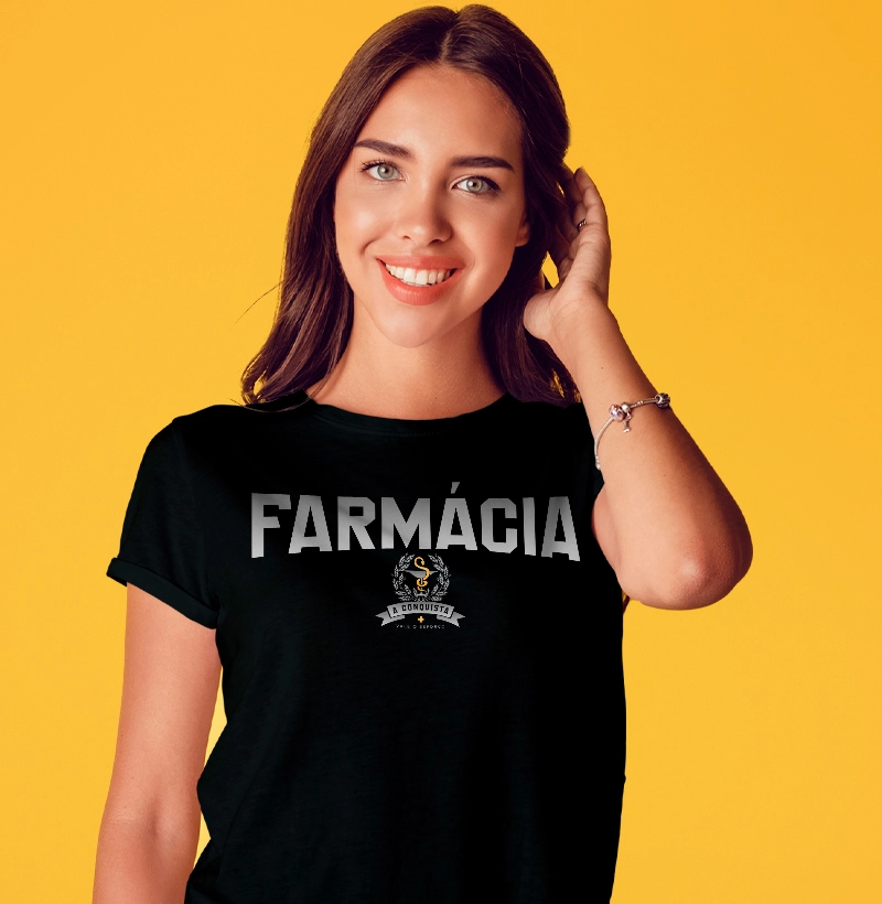 Camiseta Farmácia Premium Conquista - feminina