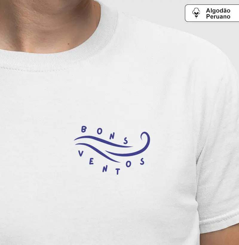 Camiseta Algodão Peruano Bons Ventos