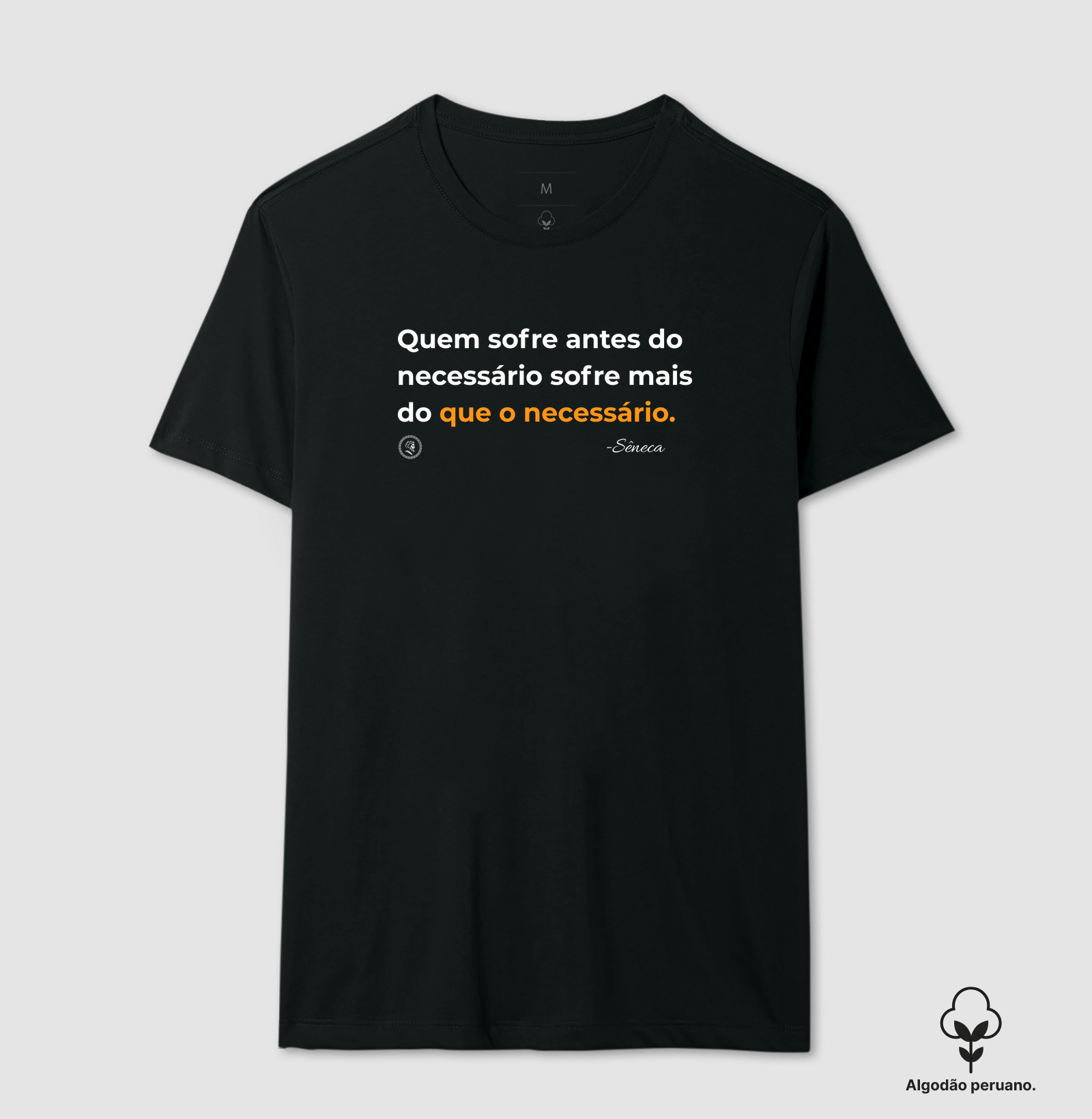 Camiseta Filosofia Estoicismo Sêneca "Necessário"