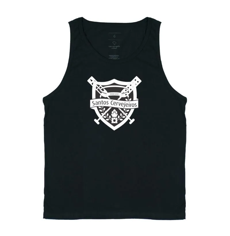 Regata Santos Cervejeiros Logo Branco e Preto