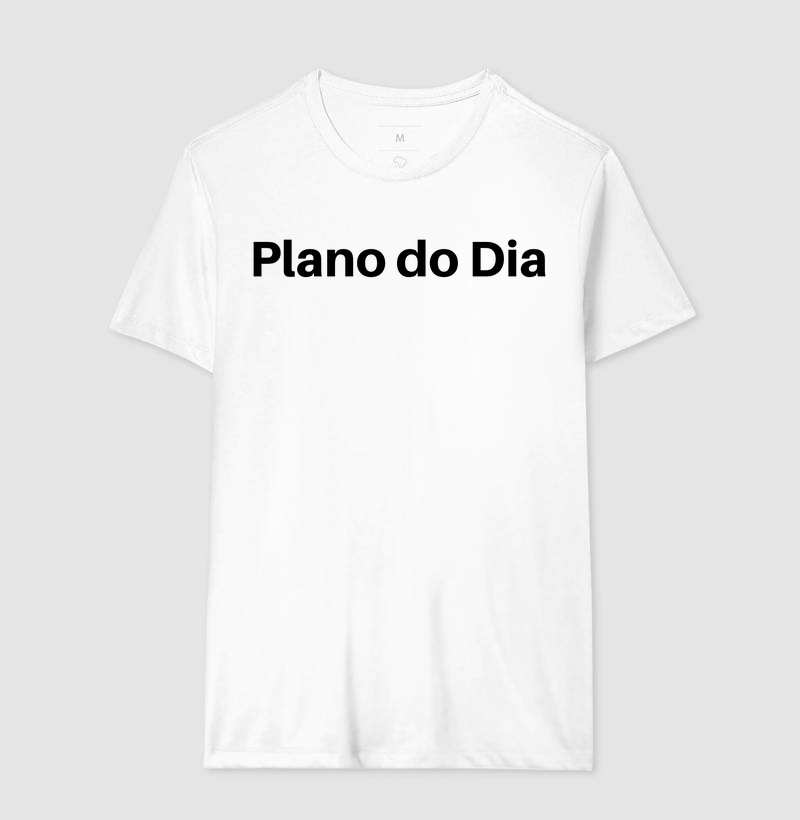Camiseta Oficial Plano do Dia - Branca