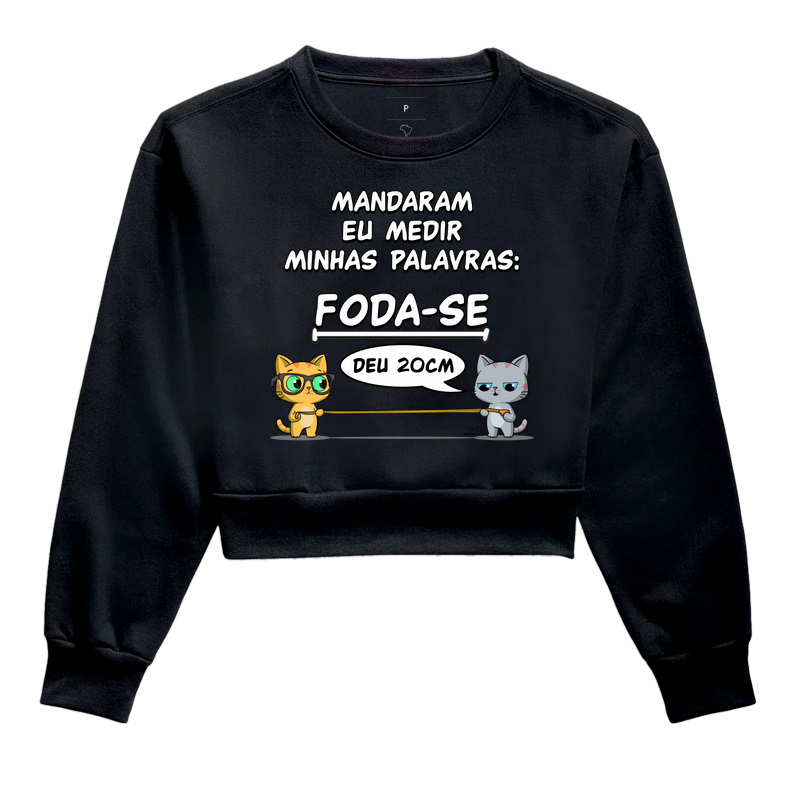 Camiseta Gato Sincero Medir Palavras
