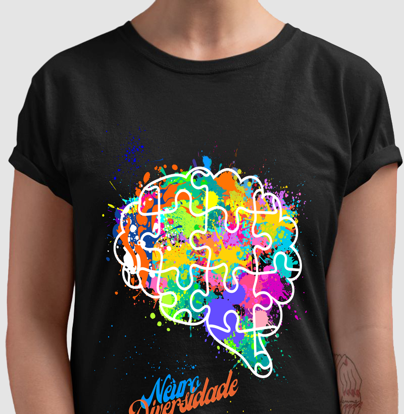 Camiseta-Neurodiversidade, atipica