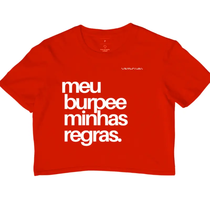 Cropped - Meu burpee minhas regras