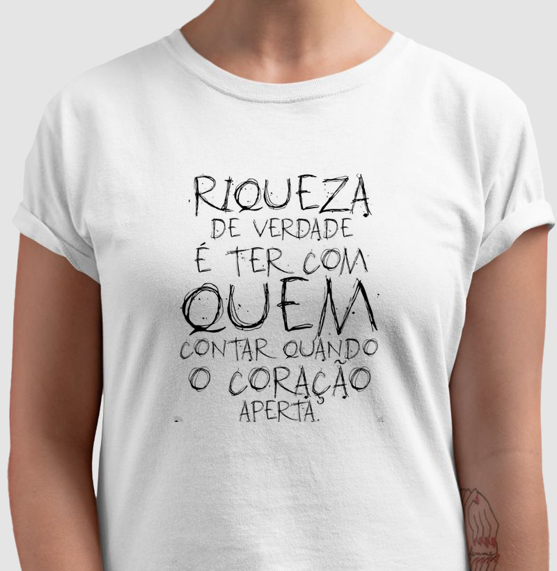 Mensagens na camisa