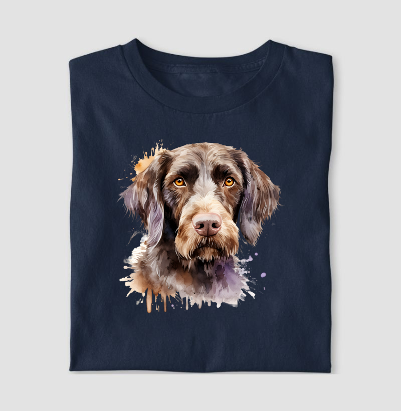 Wirehaired Pointer Alemão aquarela