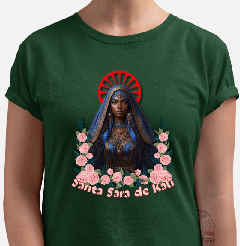 camiseta 100% Algodão - Santa Sara de Kali