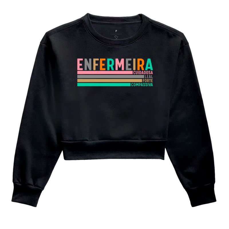 Estampa Enfermeira Cuidadosa, Leal, Forte & Compassiva