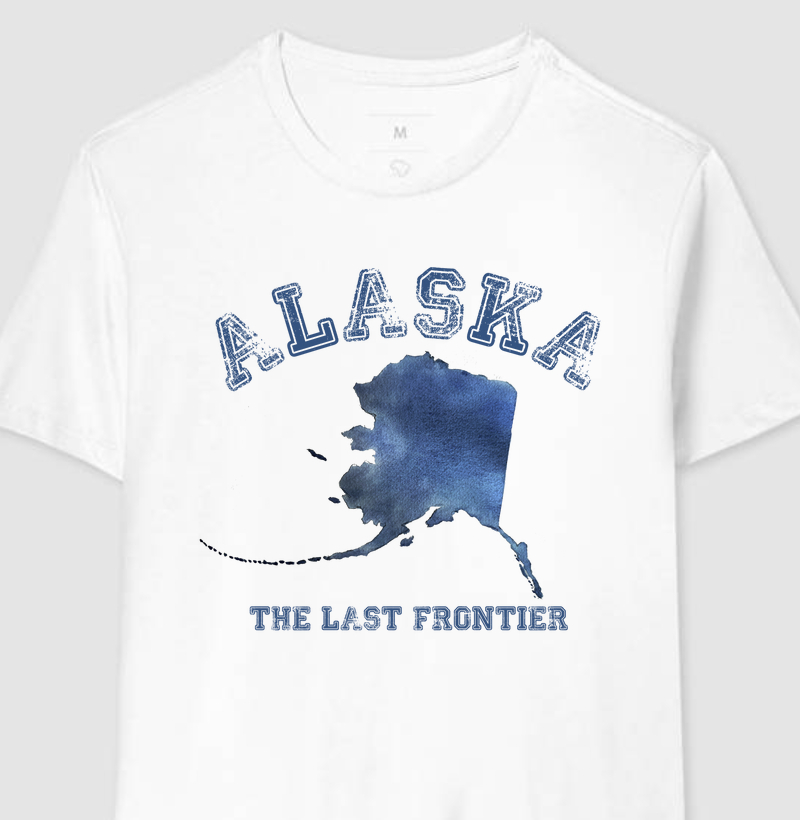 Camiseta Alaska - The Last Frontier - Branca