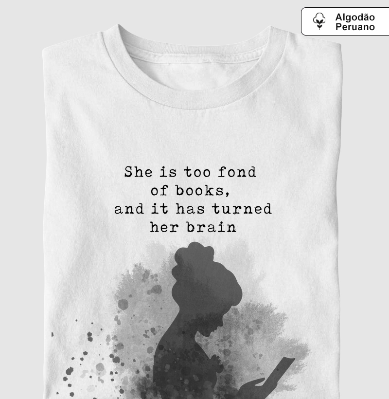 She is too fond of books Louisa May Alcott