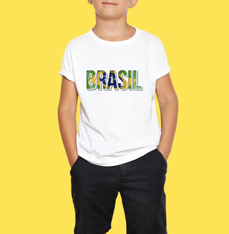 T Shirt Brasil Kids