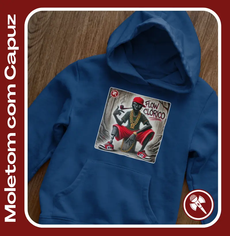 Mano Saci - Coleção Flow Clóricos - Moletom com capuz