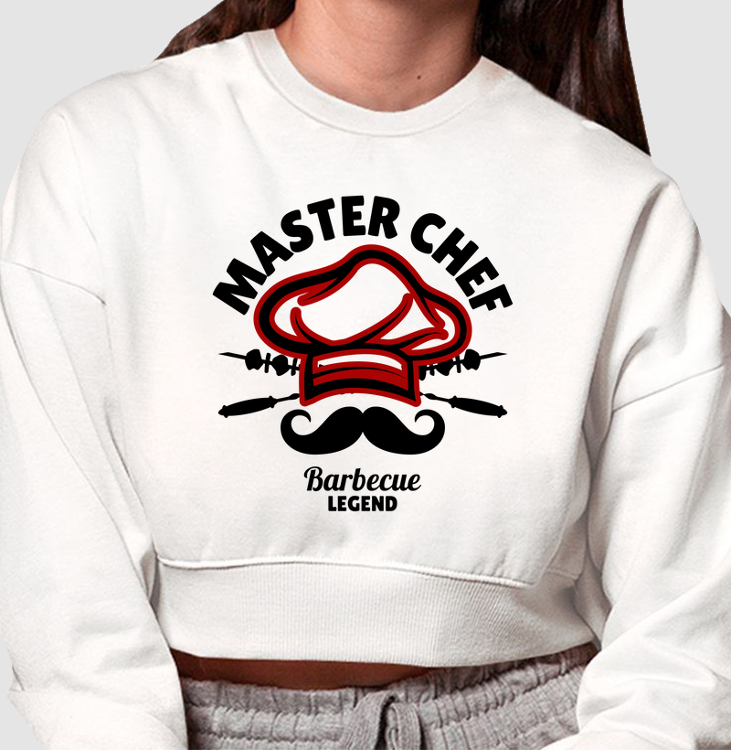 Master Chef: Moletom Cropped - Mostre Seu Estilo de Lenda do Churrasco