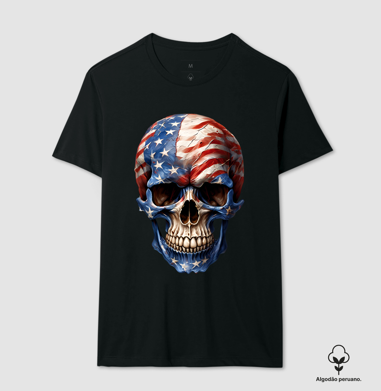 Supreme USA Skull 2 (tecido algodão peruano)