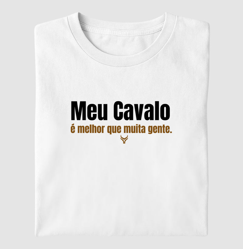 Meu  cavalo é melhor que muita gente 