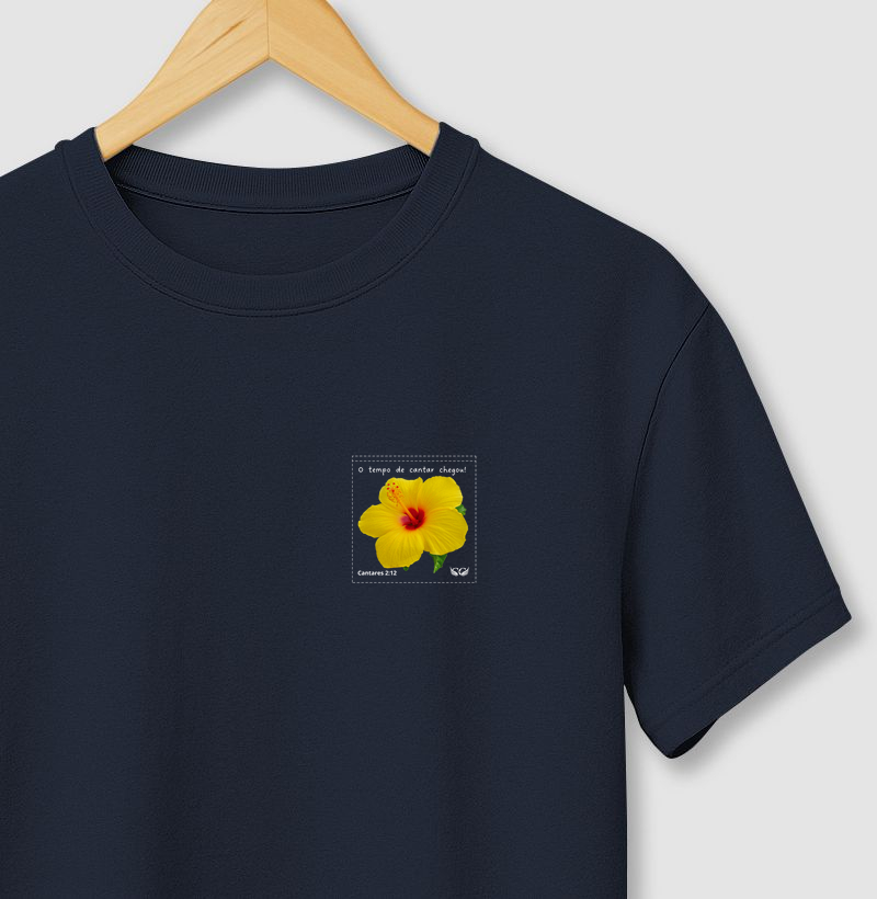 Camiseta Personalizada O Tempo de Cantar Chegou.