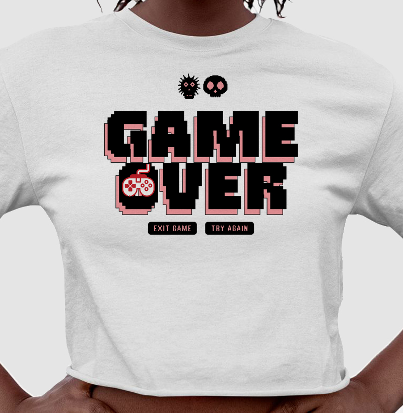 Cropped “Game Over - Exit Game or Try Again”