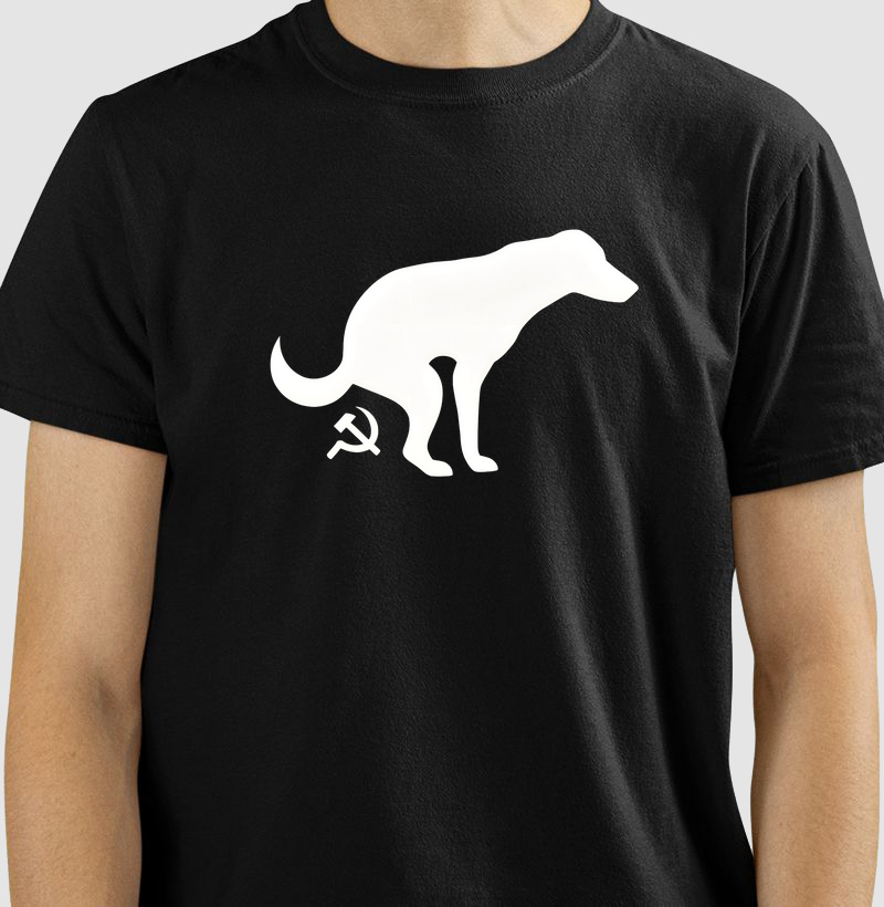 Camiseta personalizada "O Comunismo é uma Merda" | Sátira Política | Liberdade e Humor Ácido | Moda de Protesto & Streetwear