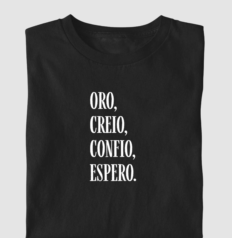 Oro, Creio, Confio, Espero